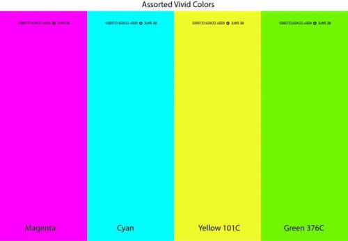 Vivid Neon Colored Matchbook Assortment
