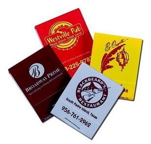 20-Strike Stock Color Matchbooks