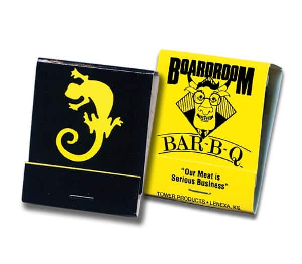 20-Strike Black and Yellow Matchbook