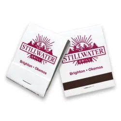 20-Strike Red on White Matchbook