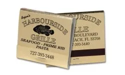 30-Strike Black on Gold Foil Matchbook