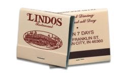 30-Strike Brown on Beige Matchbook