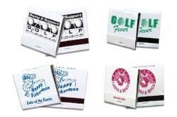 30-Strike Colors on White Matchbooks