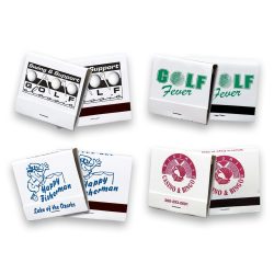 30-Strike Colors on White Matchbooks