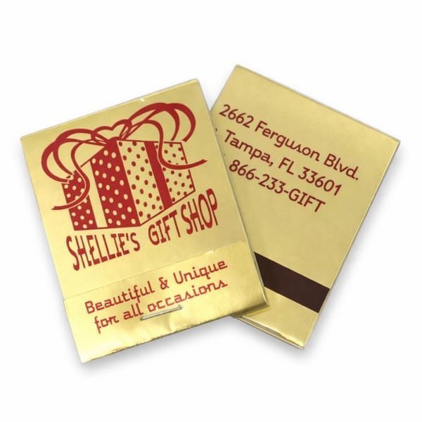 Red on Gold Foil Background