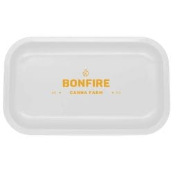 Metal Rolling Tray White Medium 2