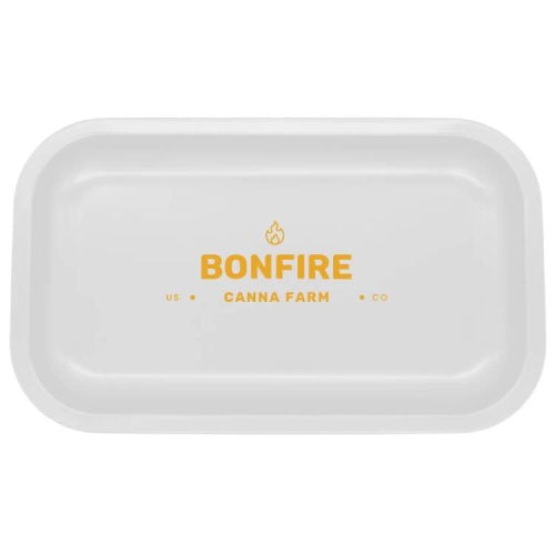 Metal Rolling Tray White Medium 2