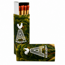 Premium 2 inch lipstick matchbox - Green with red tips