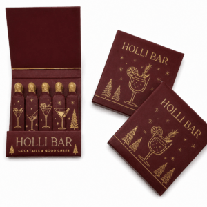 Holiday themed matchbook