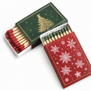 Holiday themed matchboxes